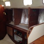 Starboard main salon insulation