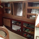 Starboard main salon cabinet