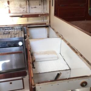Whitby 42 Galley counter