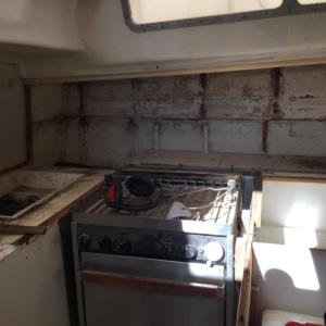 Whitby 42 Galley cupboards