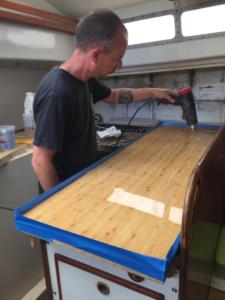 Whitby 42 Epoxy countertop